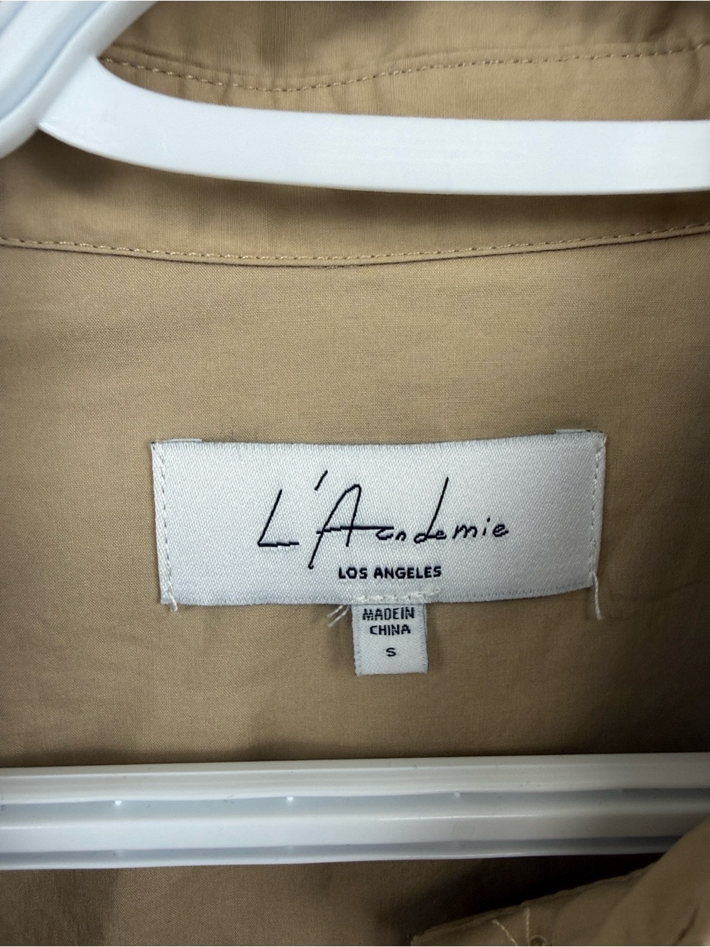 L’academie x revolve cropped cotton crisp blouse small - Picture 3 of 6